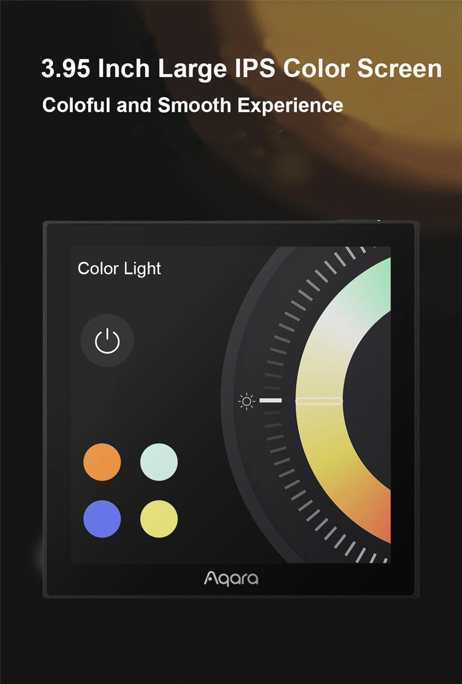 Aqara Smart Scene panel Switch S1 3.95 inch Touch Screen Voice Light Control AI Gesture Recognition For HomeK Aqara Home App