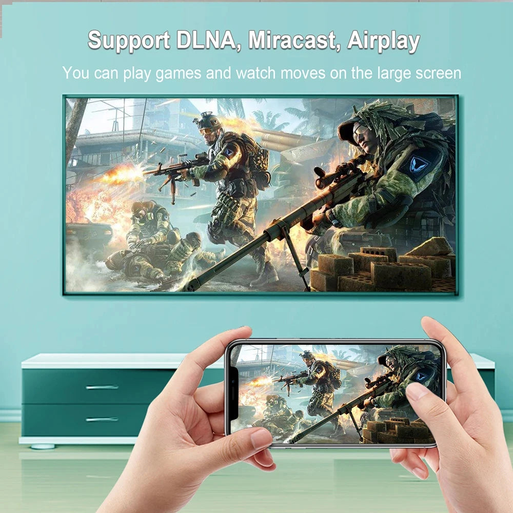 TV98 Pro TV Box Android 14 Support HD 8K4K Video 5G Dual Wifi BT5.2 Voice Remote Control Player Allwinner H313 Smart TV Box iptv