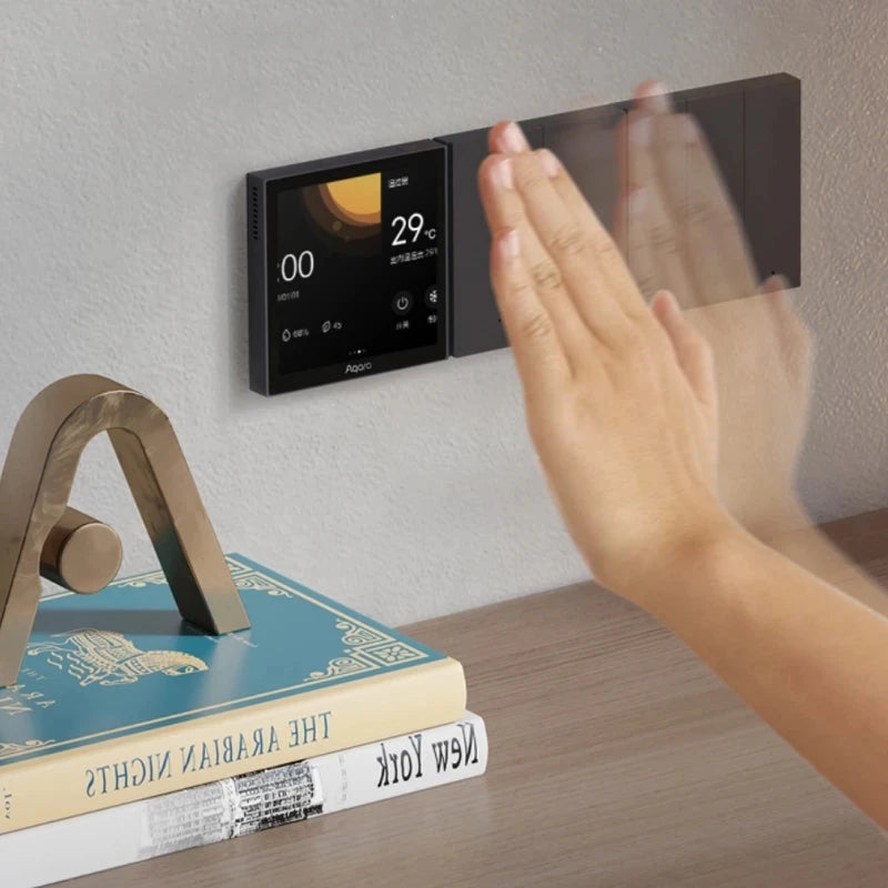 Aqara Smart Scene panel Switch S1 3.95 inch Touch Screen Voice Light Control AI Gesture Recognition For HomeK Aqara Home App