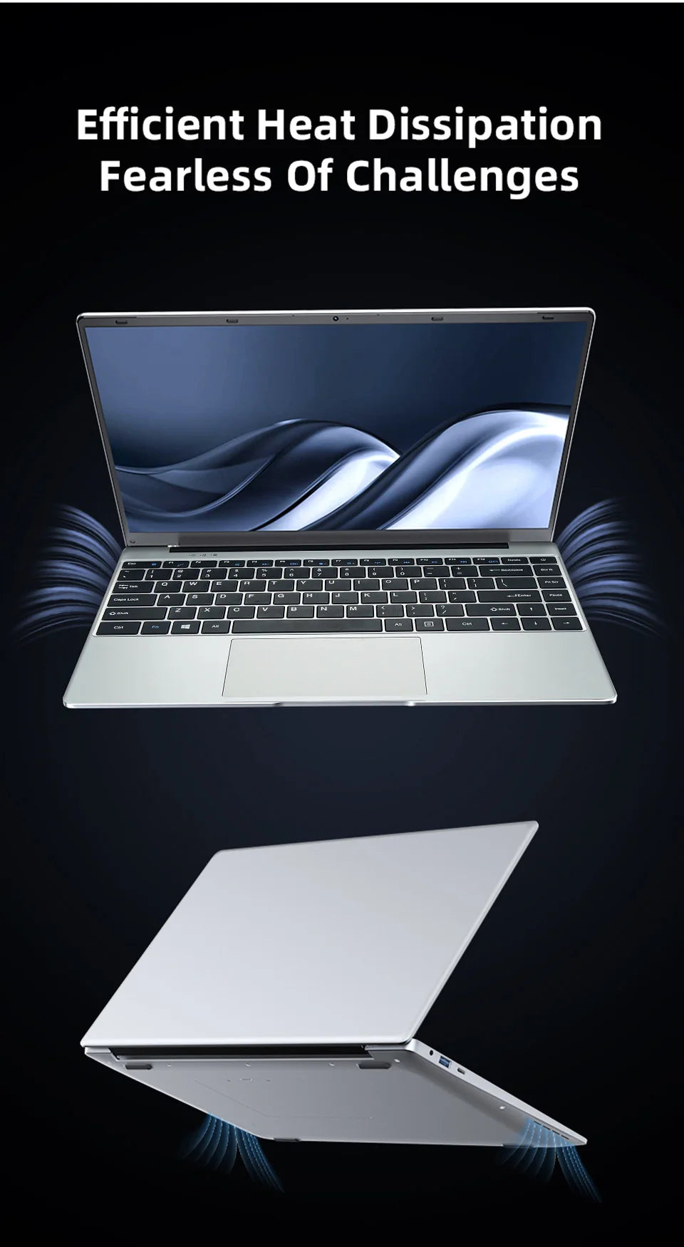 Ultra Slim Windows 11 Laptop Computer 14.1" 12GB RAM 512GB 1TB SSD Intel N4000 Notebook Gamer 1920*1080 Office Study Computer PC