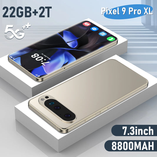 2025 Pixel 9 Pro XL Smartphone 7.3 FHD + 108MP 22GB + 2TB Snapdragon 8 Gen4 8800mAh 5G Dual SIM, Android 15 Expandable Memory