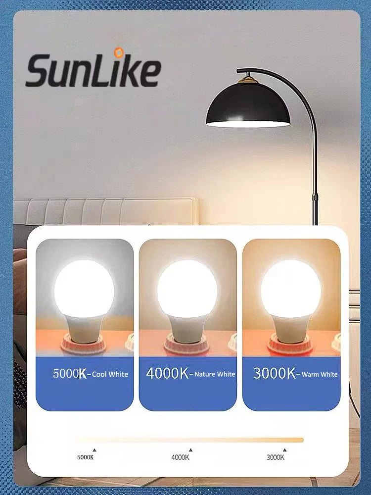 1PCS Sunlike LED Bulb E27 10W 850lm Sun Spectrum Healthy For Human Eys And Plant Growing