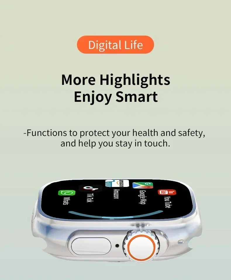 2025 New smartwatch DW99 2.2-inch HD screen app Download Bluetooth Call GPS Sports Sleep Tracking Men's smartwatch