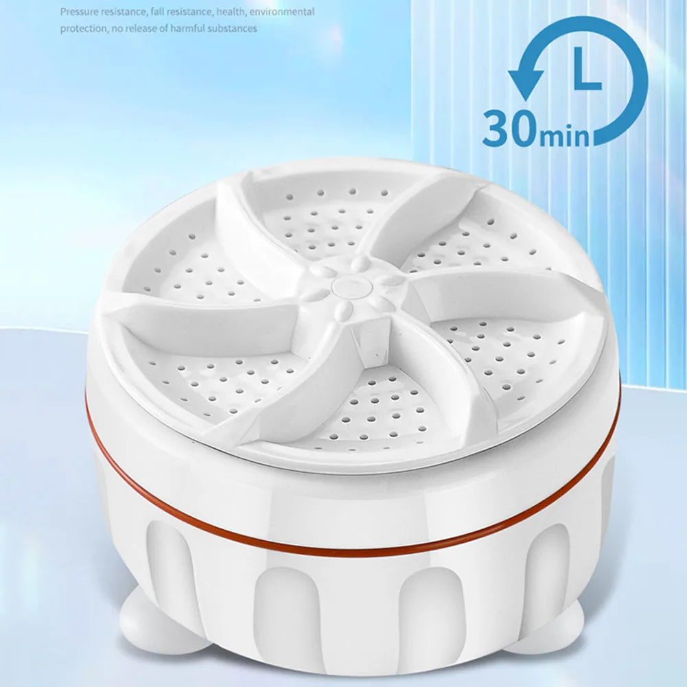 Mini Washing Machine USB Rotating Turbine Portable Washing Machine For Socks Underwear Wash Dishes For Travel Home Business Trip