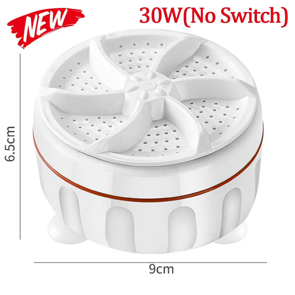 Mini Washing Machine USB Rotating Turbine Portable Washing Machine For Socks Underwear Wash Dishes For Travel Home Business Trip
