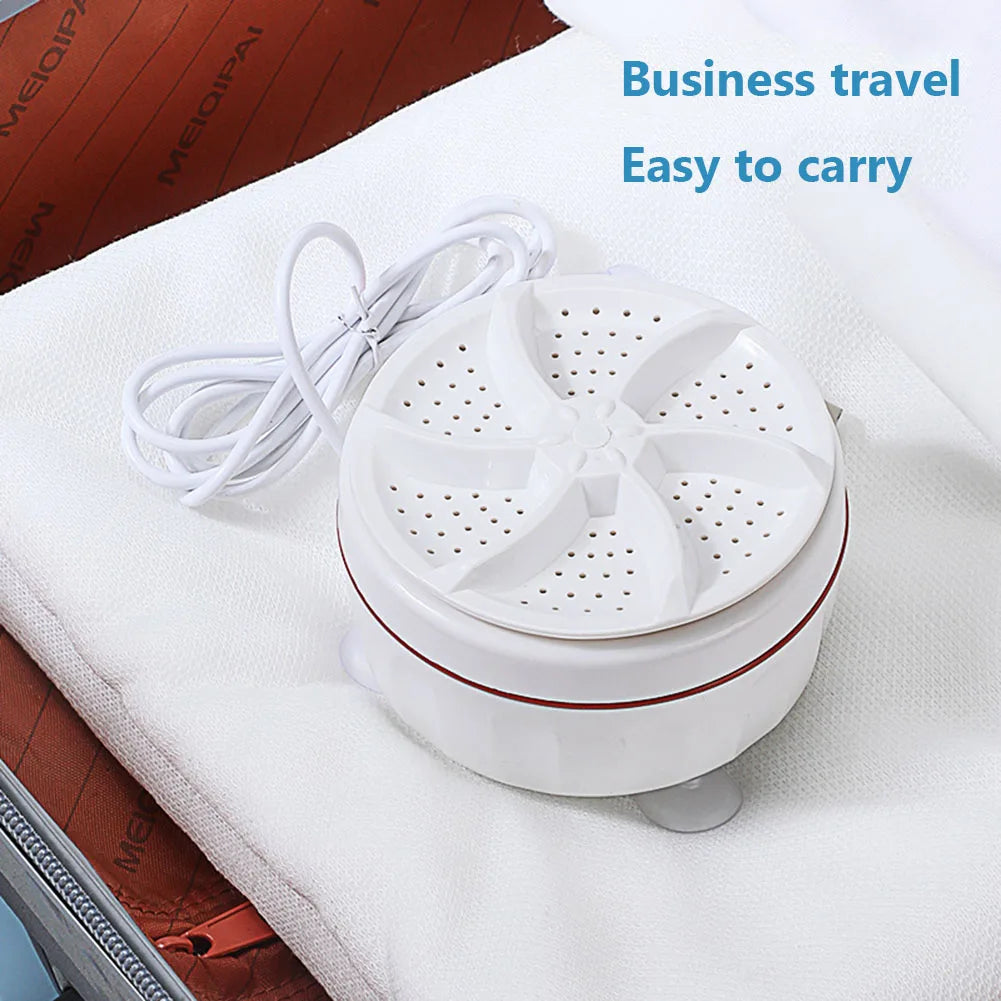 Mini Washing Machine USB Rotating Turbine Portable Washing Machine For Socks Underwear Wash Dishes For Travel Home Business Trip
