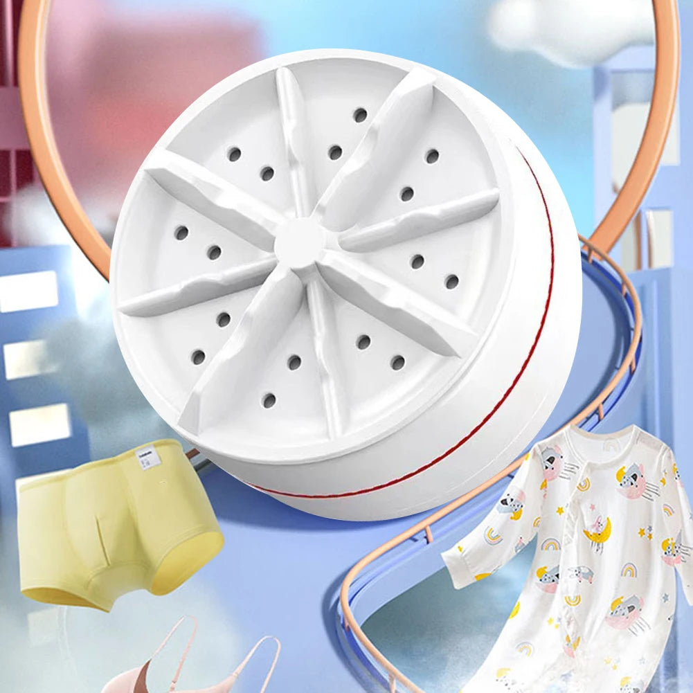 Mini Washing Machine USB Rotating Turbine Portable Washing Machine For Socks Underwear Wash Dishes For Travel Home Business Trip