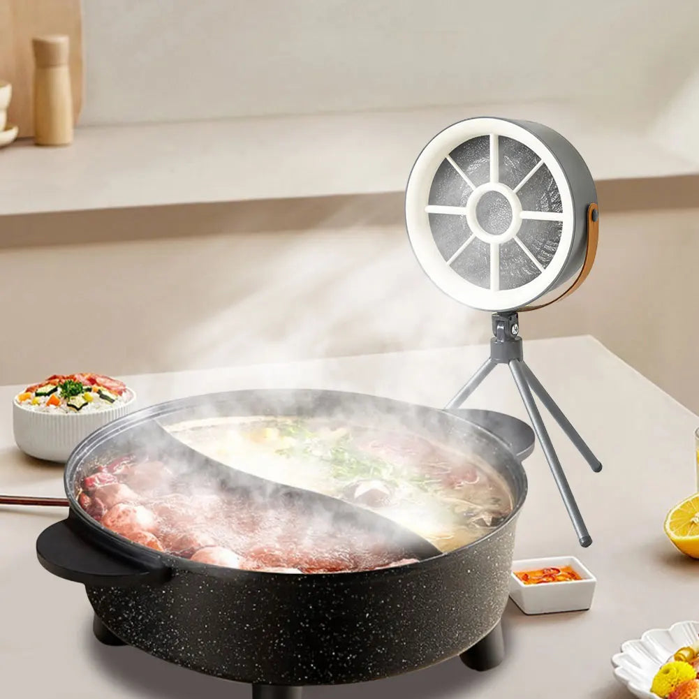 Portable Desktop Range Hoods Exhaust Fan Small Kitchen Hood Barbecue USB Supply Desktop Range Hoods with 3 Speed