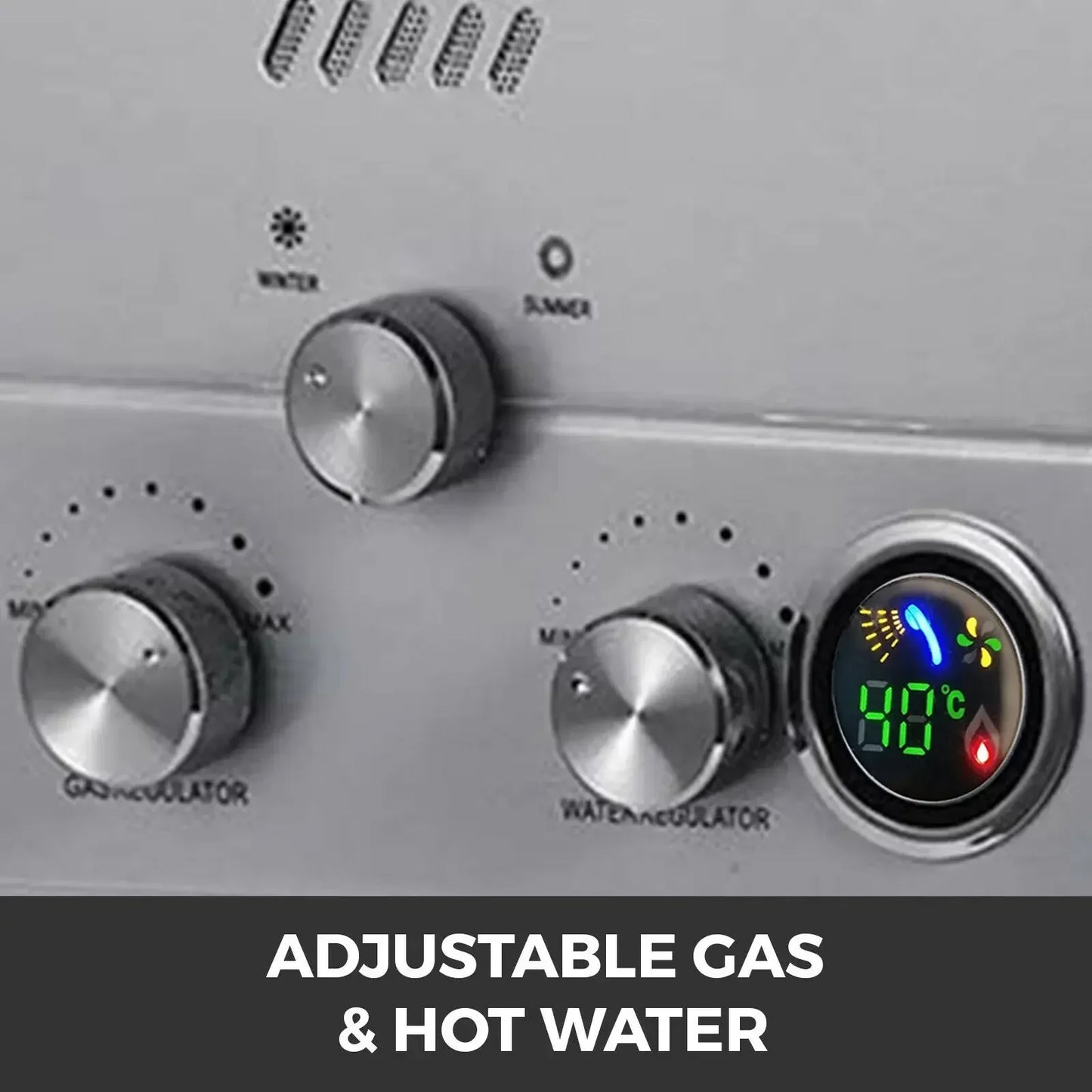 VEVOR LPG Water Heater LPG Boiler Gas Stainless Steel Tankless Home Appliance