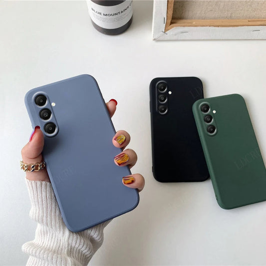 For Samsung Galaxy A05S Case Cover Samsung A05S Capas Liquid Silicone Soft TPU Cover Samsung A14 A34 A54 A24 A25 A05 A05S Fundas