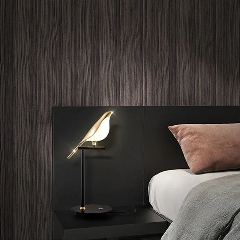 Modern LED Floor Lamps Table Desk Light with Bird Lighting for Bedroom Living Room