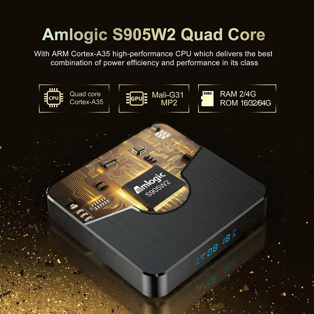 X98Plus TV Box Android 11.0 TV box 4G 32G 64G Set Top Box AV1 BT 2.4G 5G Wifi 4K HDR Video Media Player X98 Plus Amlogic S905W2