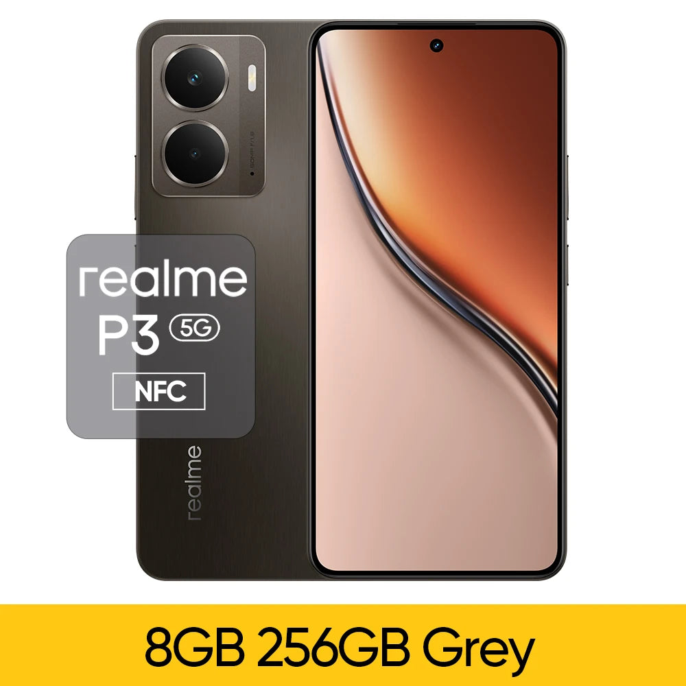[World Premiere] realme P3 5G Smartphone Snapdragon 6 Gen 4 5G Chipset 120Hz AMOLED Esports Display 6000mAh 50MP AI Camera