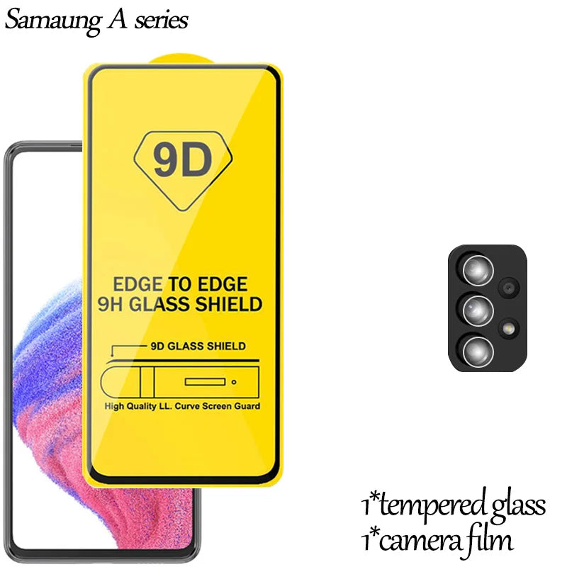mica/lamina samsung a 54, screen protector for samsung a73 a14 a24 galaxy a53 5g protective tempered glass samsung a52 a52s camera lens film samsung a 53 5g accessories samsung a54