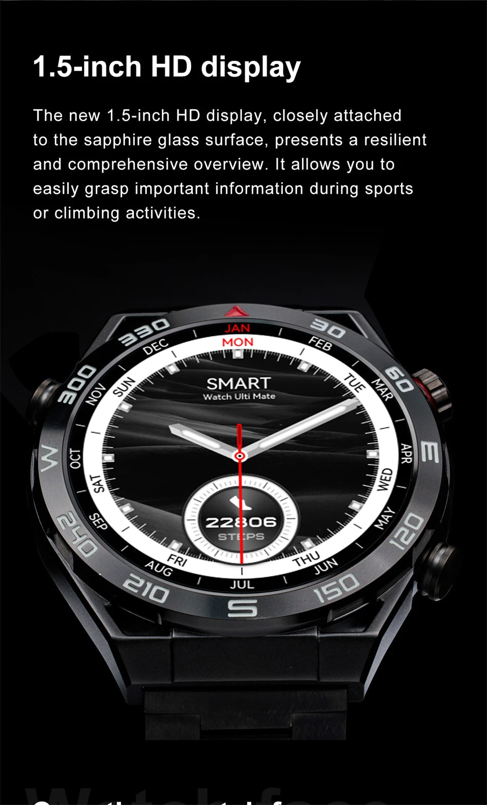 LIGE GPS Smart Watch Men 454*454 HD resolution Voice Calling NFC Watches Compass IP68 Waterproof ECG+PPG Smartwatch For Huawei