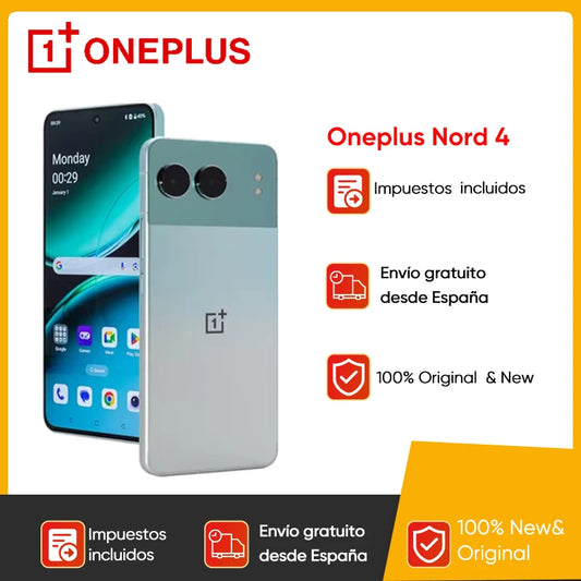 5G OnePlus Nord 4 Smartphone 100W Fast Charging Snapdragon 7 Gen 3 6.74'' 120Hz OLED Display 50MP Camera NFC Global Version