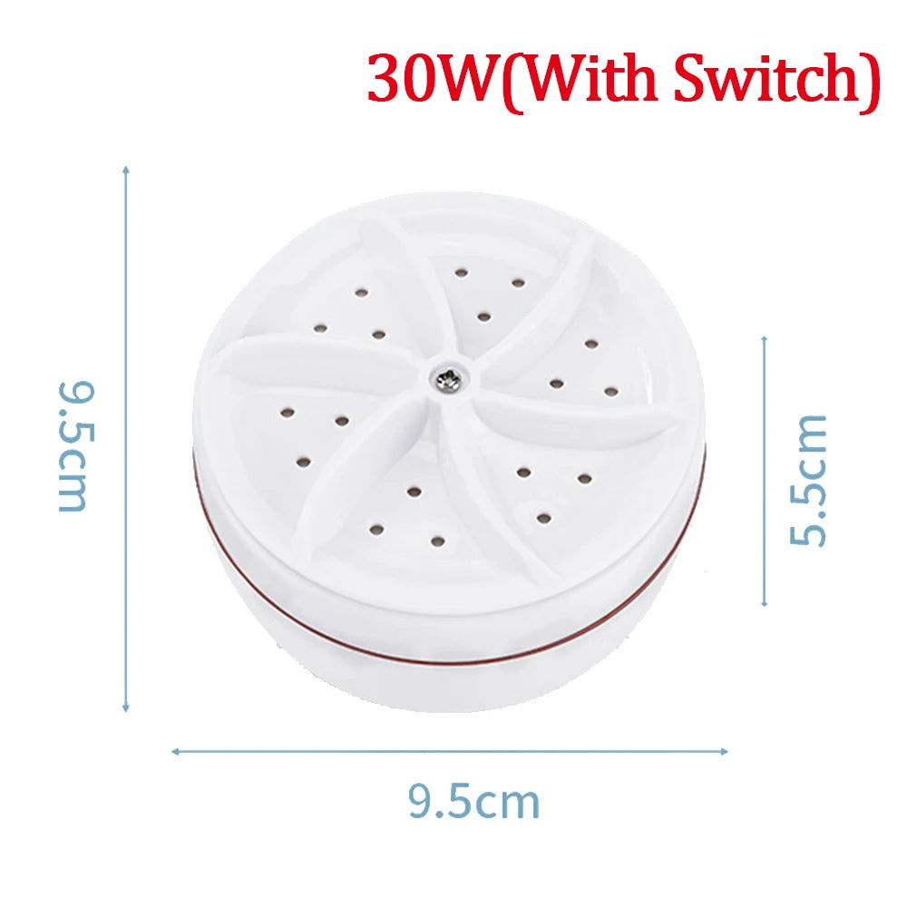 Mini Washing Machine USB Rotating Turbine Portable Washing Machine For Socks Underwear Wash Dishes For Travel Home Business Trip
