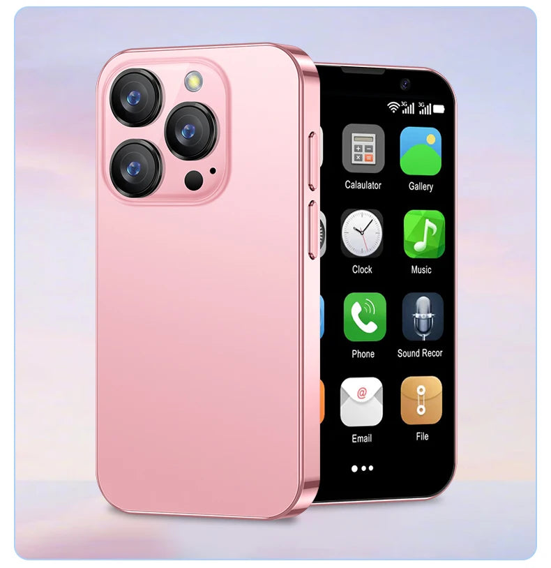 NEW SERVO 16SE Mini 3G Cute Smart Phone Android System 2 SIM Cards 3.0 inch Display Facial Unlock 2GB 16GB Small Card Smartphone