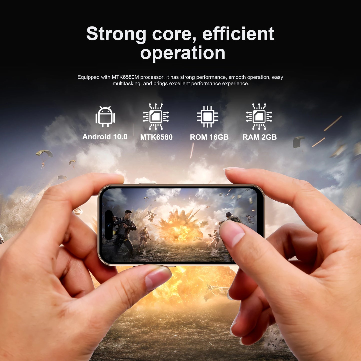 SERVO S16 Mini 4.0" Display Smartphone Android 10.0 3G WCDMA Dual SIM Standby 2GB+16GB Play Store WiFi Cute Cellphone Free Gifts
