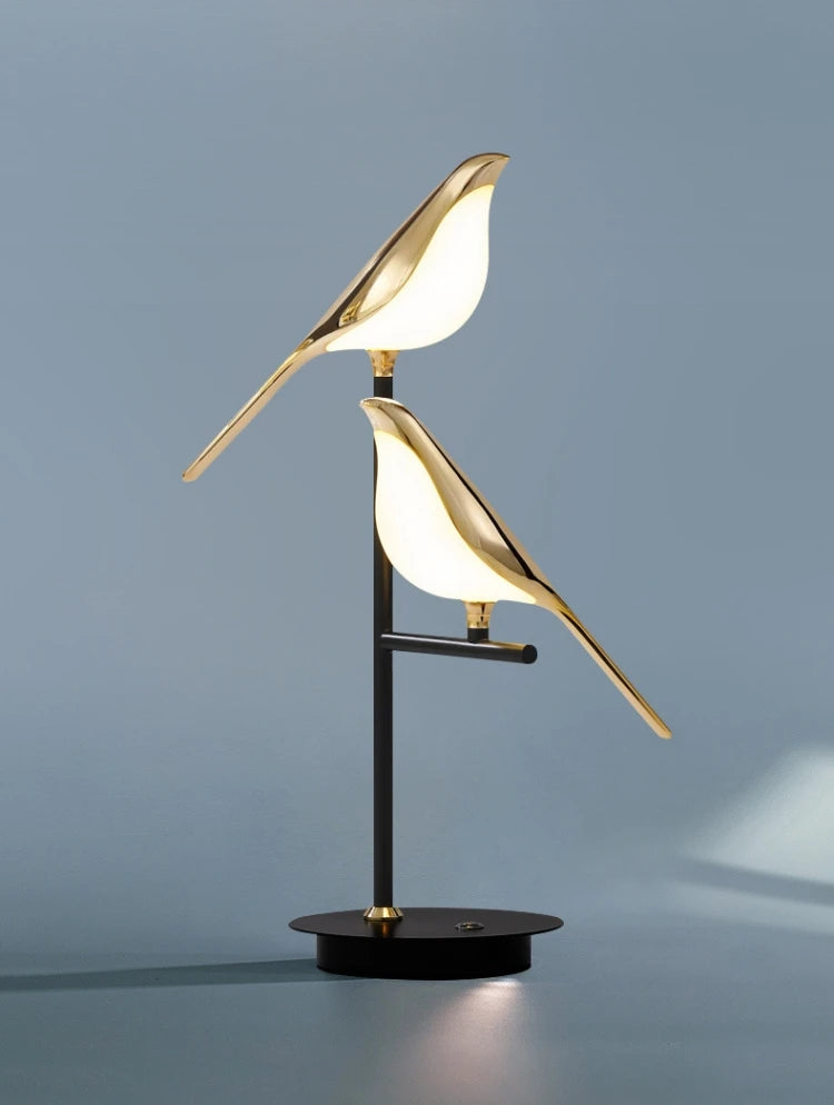 Modern LED Floor Lamps Table Desk Light with Bird Lighting for Bedroom Living Room