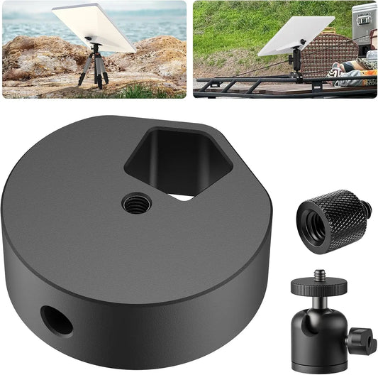 Starlink Mini Tripod Adapter with Ball Head - Aluminum Alloy Adapter Compatible with Starlink Mini 1/4"-20 and 3/8"-16  Adapters