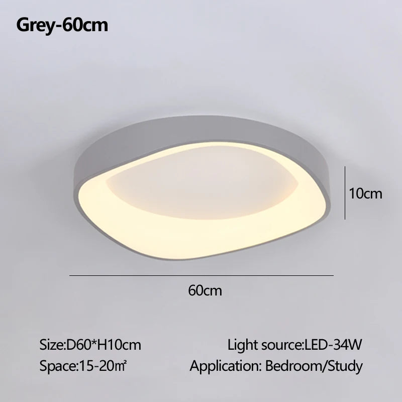 Nordic Wood Ceiling Light Round Log Walnut Remote Home Fixture LED For Study Living Room Hallway Bedroom Decoration Illumination