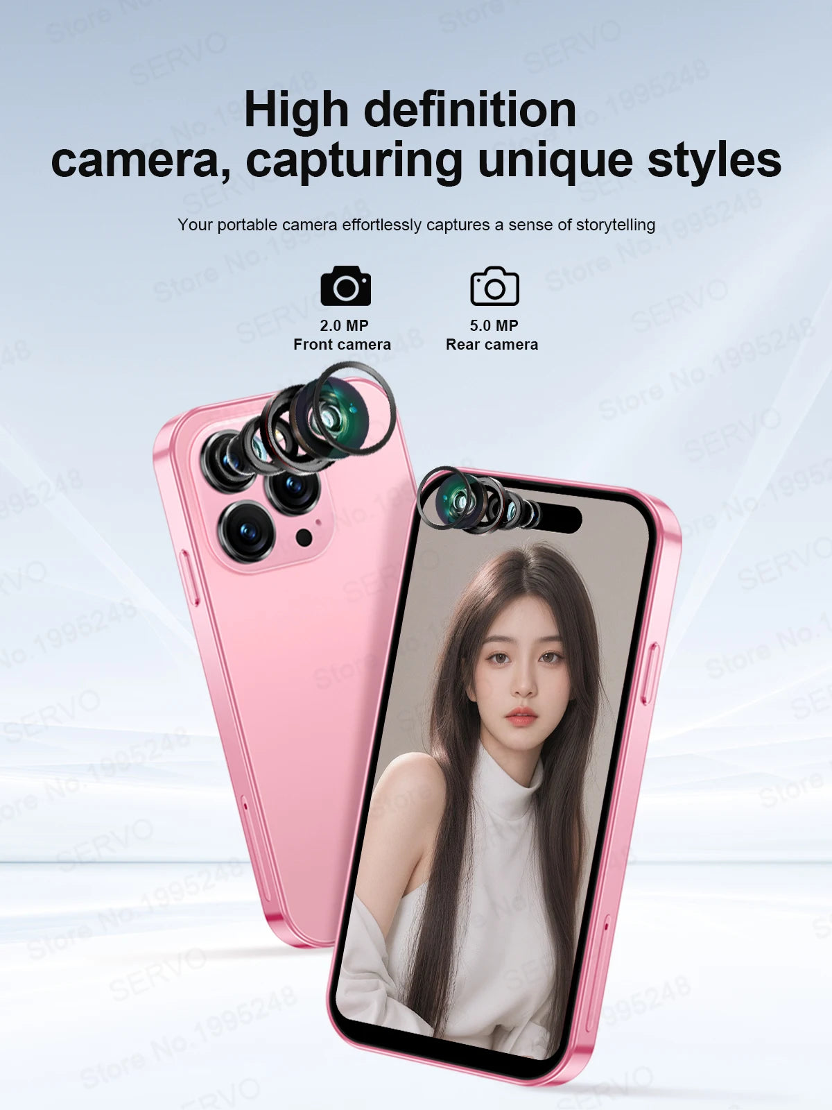 SERVO S16 Mini 4.0" Display Smartphone Android 10.0 3G WCDMA Dual SIM Standby 2GB+16GB Play Store WiFi Cute Cellphone Free Gifts