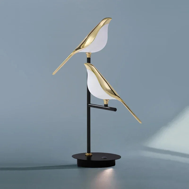Modern LED Floor Lamps Table Desk Light with Bird Lighting for Bedroom Living Room
