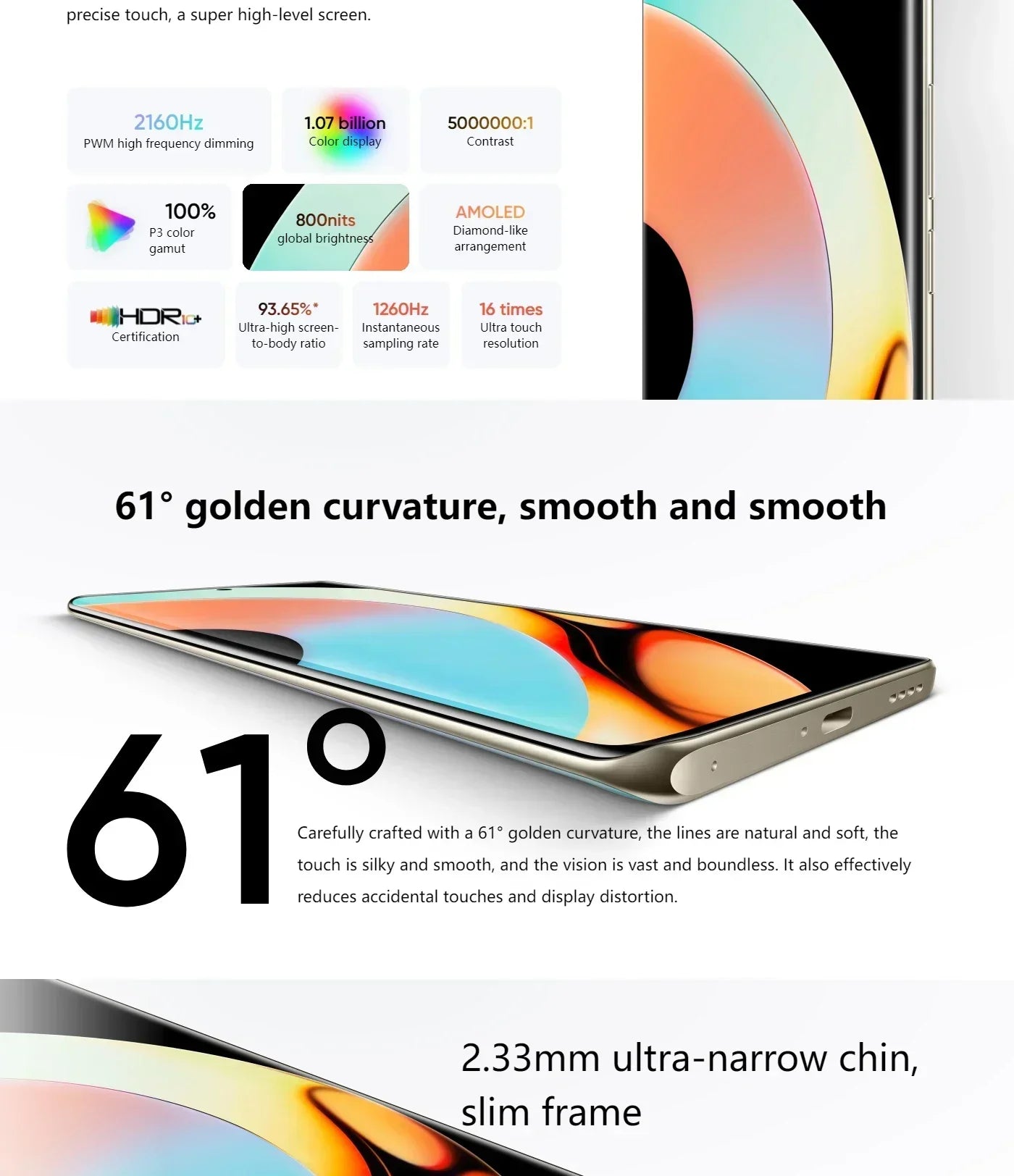 OPPO realme 10 pro plus 5G Global firmware Unlocked 6.7 inch Dual SIM 12GB 256GB Main camera 108MP Used Phone