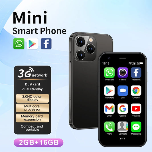 SERVO 15SE Small Smartphone 2 SIM WCDMA Android 8.1 RAM 2GB ROM 16GB GPS WIFI 3.0" Screen Mini Portable Mobile Phone Cheap Price