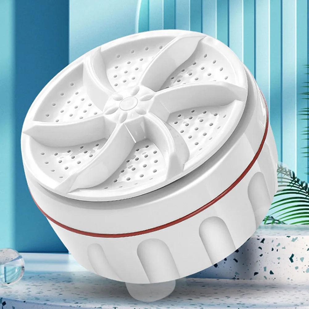Mini Washing Machine USB Rotating Turbine Portable Washing Machine For Socks Underwear Wash Dishes For Travel Home Business Trip