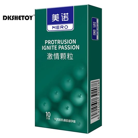 Sensitive Condoms For Men Ultra Thin Latex Rubber Penis Sleeve Romantic Screw Thread Ribs Dot Condom For Adult Men 18