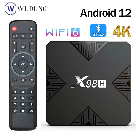 X98H Smart TV BOX Android 12 Allwinner H618 Wifi 6 BT5.0 4K 4G32G Media Player 2.4G 5G Wifi Set Top Box 2G16G PK X96Q