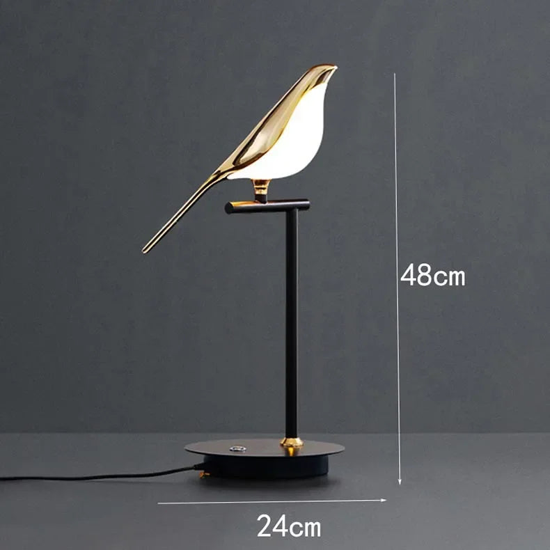 Modern LED Floor Lamps Table Desk Light with Bird Lighting for Bedroom Living Room