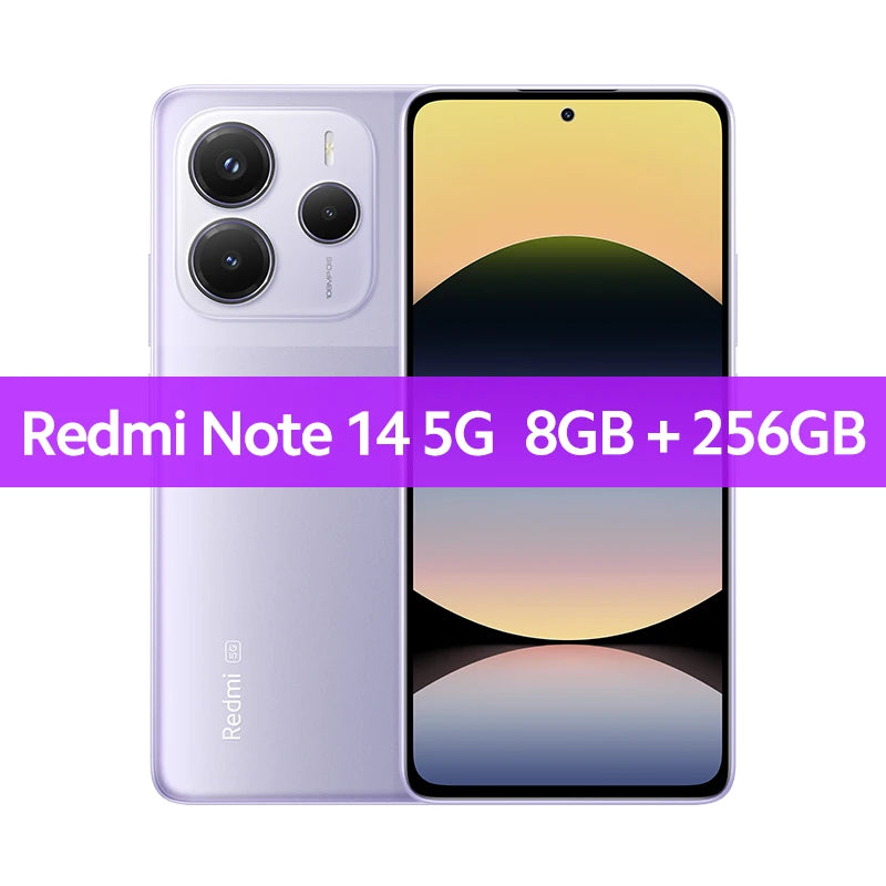 Redmi Note 14 5G Xiaomi Global Version MediaTek Dimensity 7025 Ultra 108MP Camera 45W Turbo Charging 5110mAh Battery Smartphone