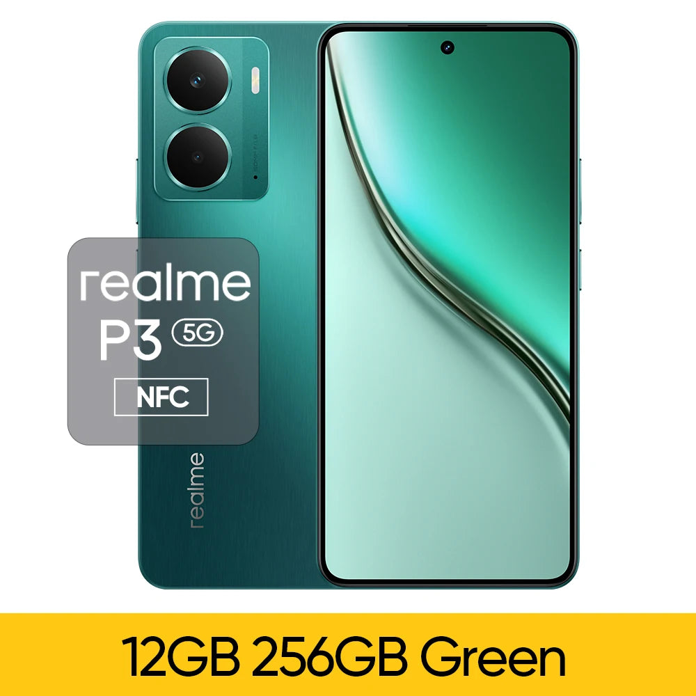 [World Premiere] realme P3 5G Smartphone Snapdragon 6 Gen 4 5G Chipset 120Hz AMOLED Esports Display 6000mAh 50MP AI Camera