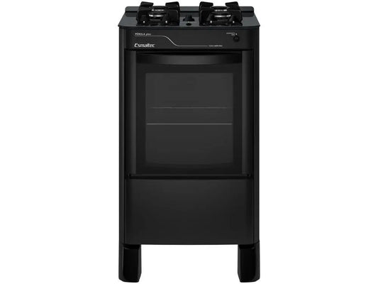 4 Stove Table Mills Esmaltec Black Glass Pearl Glass Table 4115 - Bivolt