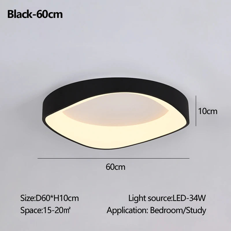 Nordic Wood Ceiling Light Round Log Walnut Remote Home Fixture LED For Study Living Room Hallway Bedroom Decoration Illumination