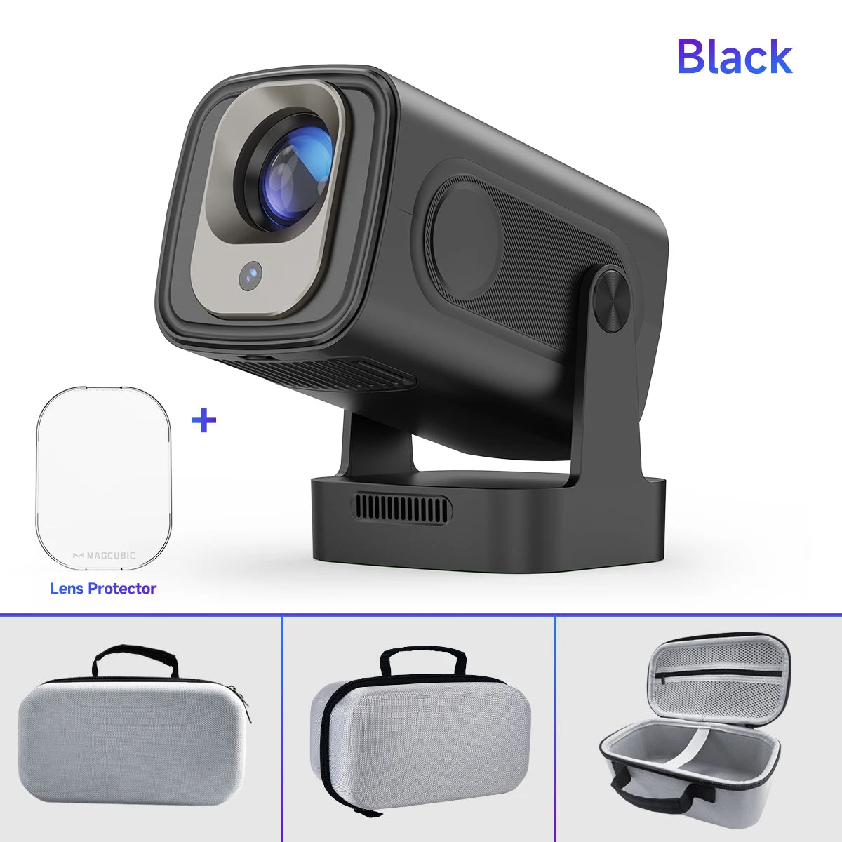 Magcubic HY310 Android 11 Projector 4K Native 1080P Auto Focus 330ANSI Dual Wifi with Air Mouse Voice Assistant Built Speaker